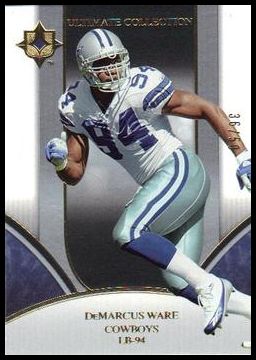 2006 Upper Deck Ultimate Collection 54 DeMarcus Ware